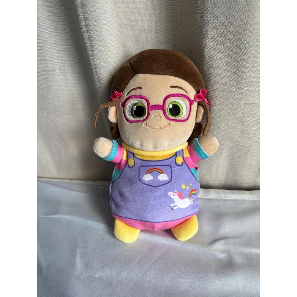 Plush Doll with Glasses and Unicorn Plush Doll with Glasses and Unicorn Overalls